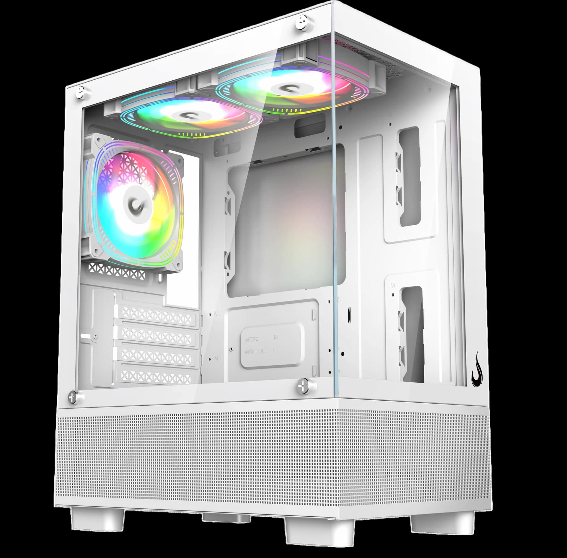GABINETE CRYSTAL GLASS 02 WHITE