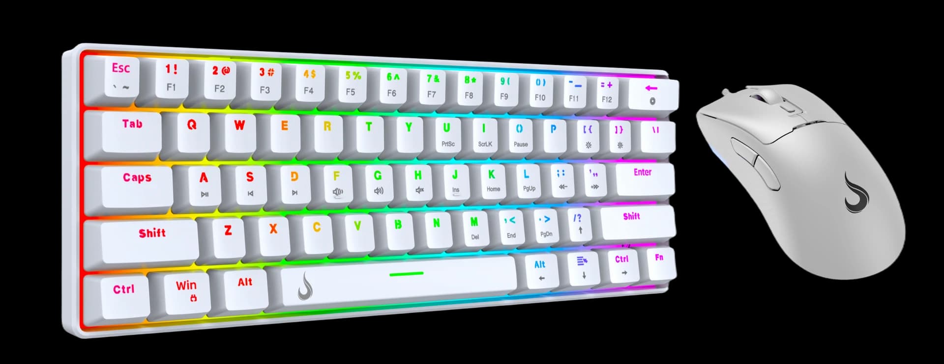 COMBO GAMER SET 02 WHITE SWITCH RED