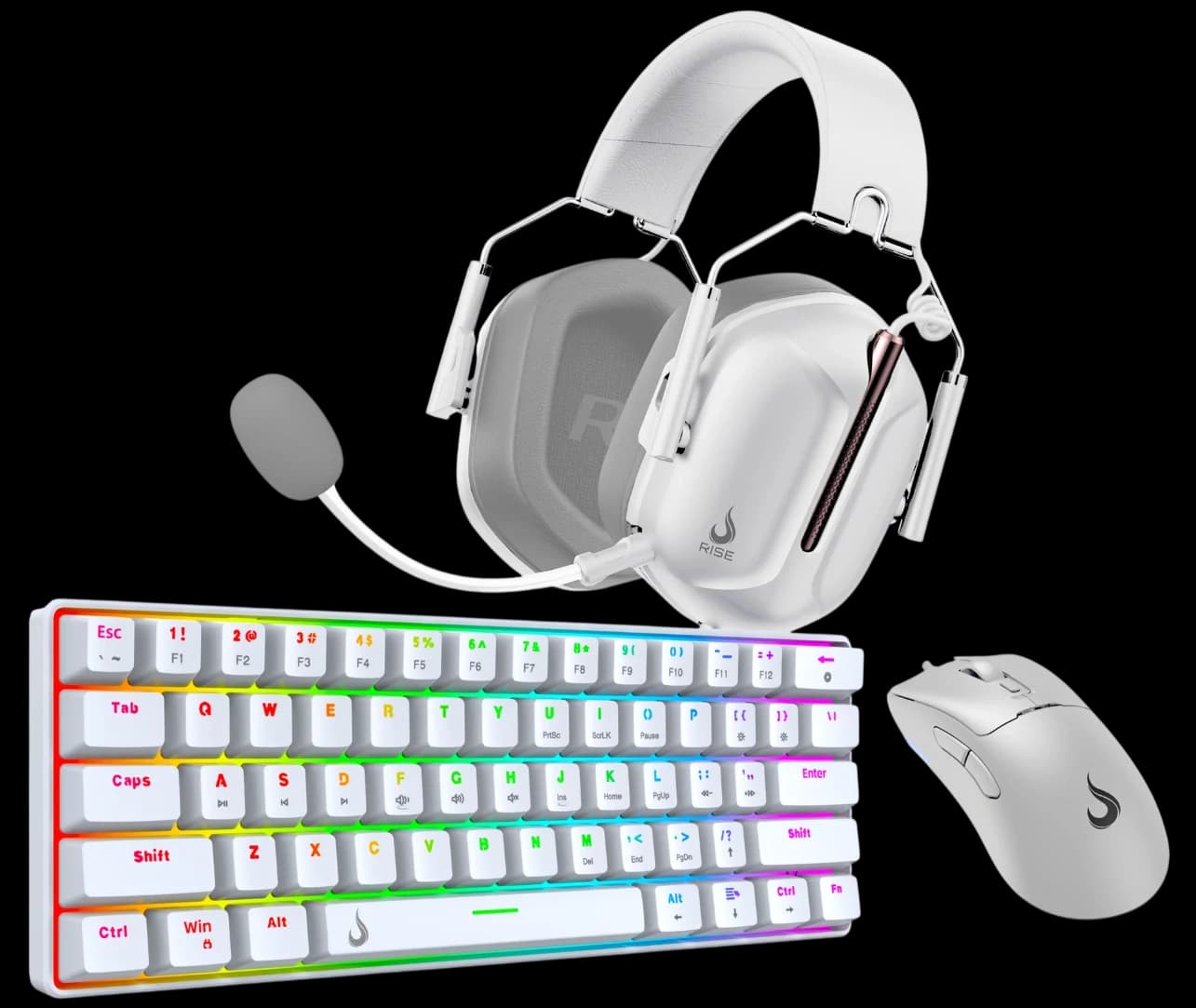 COMBO GAMER FULL SET 03 WHITE SWITCH BROWN